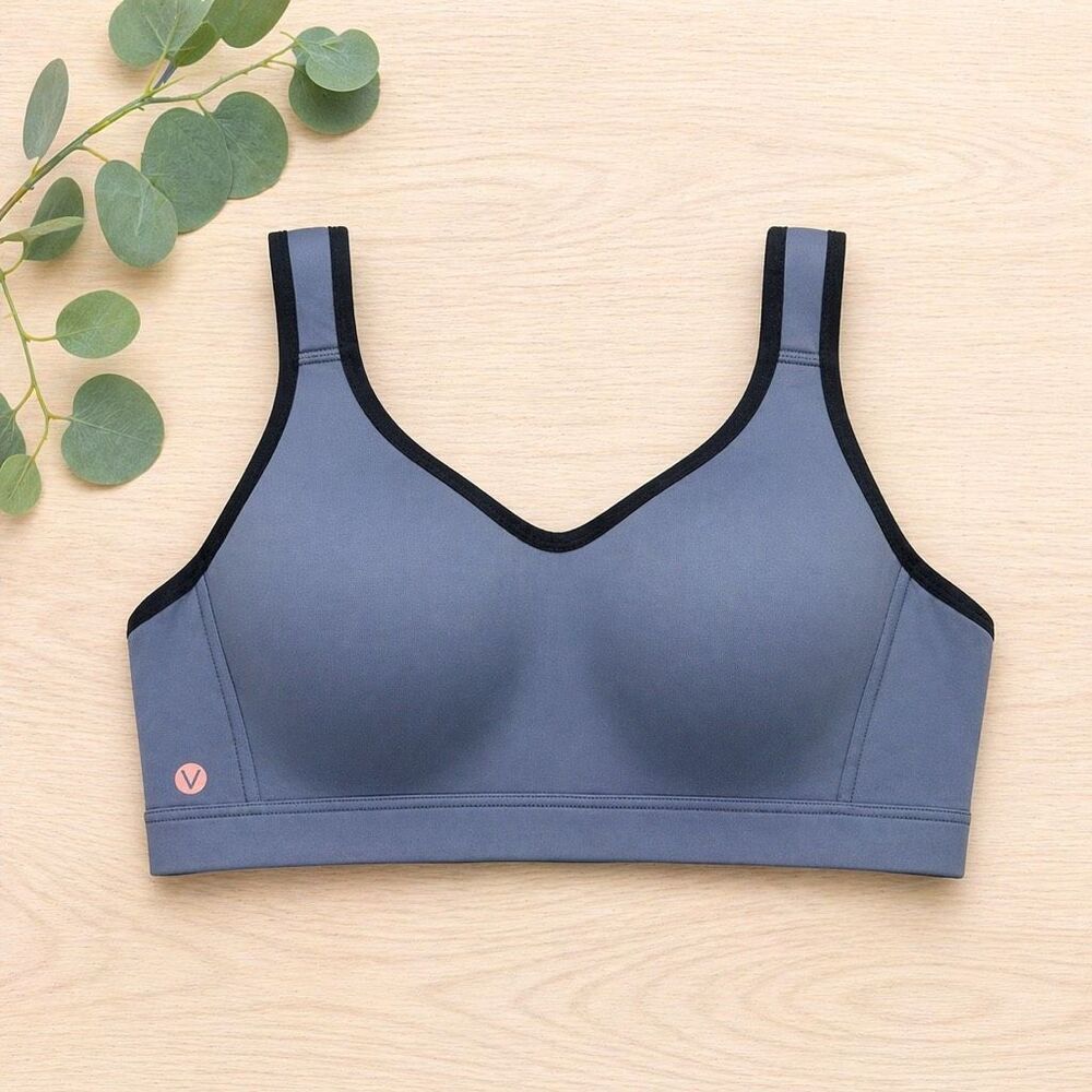 LIVI Lane Bryant Gray Wireless Sports Bra 42B Full‎ Coverage Comfor